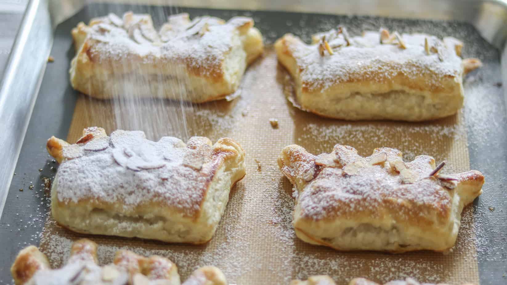 Bear Claws puff pastry with almond fillling