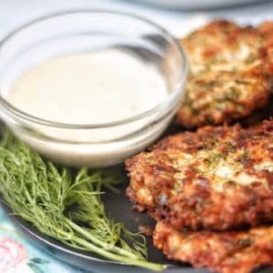 keto chicken fritters