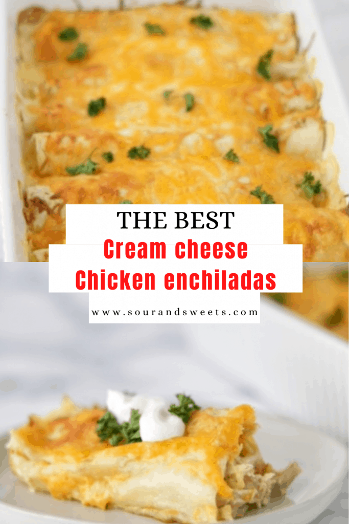 I finally tried the amazing chicken enchiladas with Philadelphia cream cheese . It's so good ! 