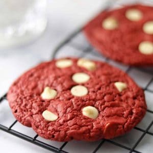 red velvet cookies using cake mix