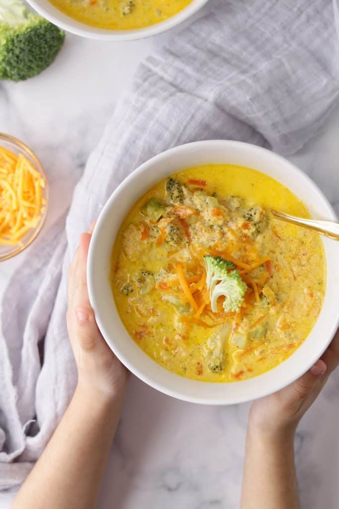 The Keto Panera Broccoli Cheddar Soup is both healthy and delicious .It's a great way to unwind after a long day.