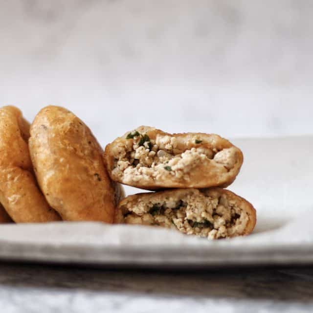 Mediterranean Potato Kubba Potato Chap Kubba stuffed with ground