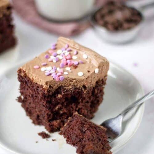 chocolate cake with cake mix
