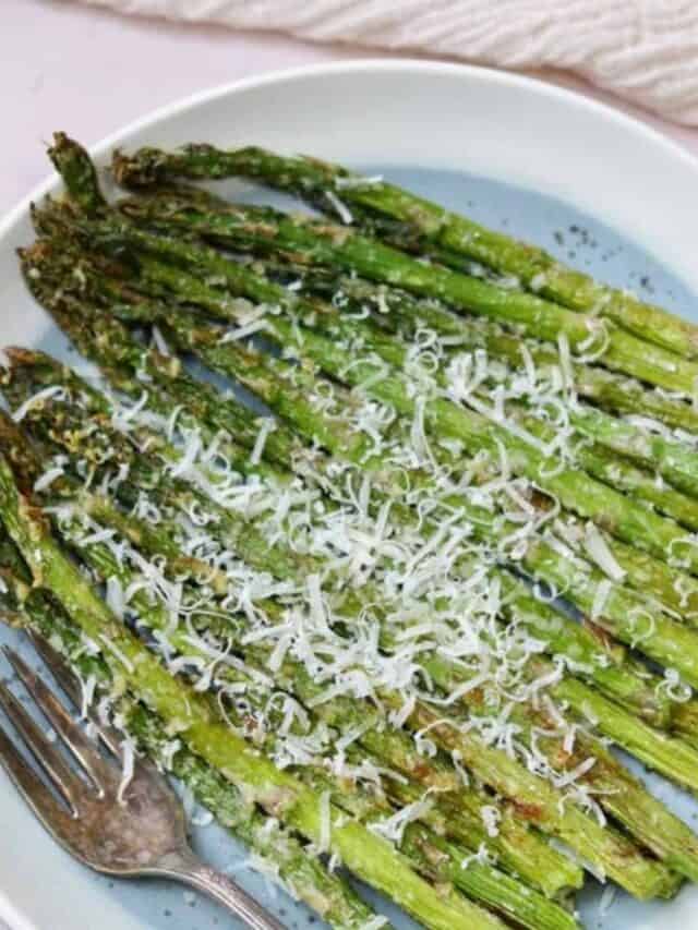 Easy Air Fryer Asparagus Parmesan