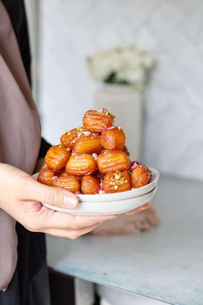 impress your guests with these fried choux pastry dough soaked in simple syrup