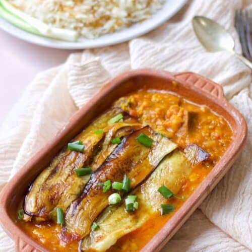 Khoresh Gheymeh Bademjan (Persian Eggplant Stew)