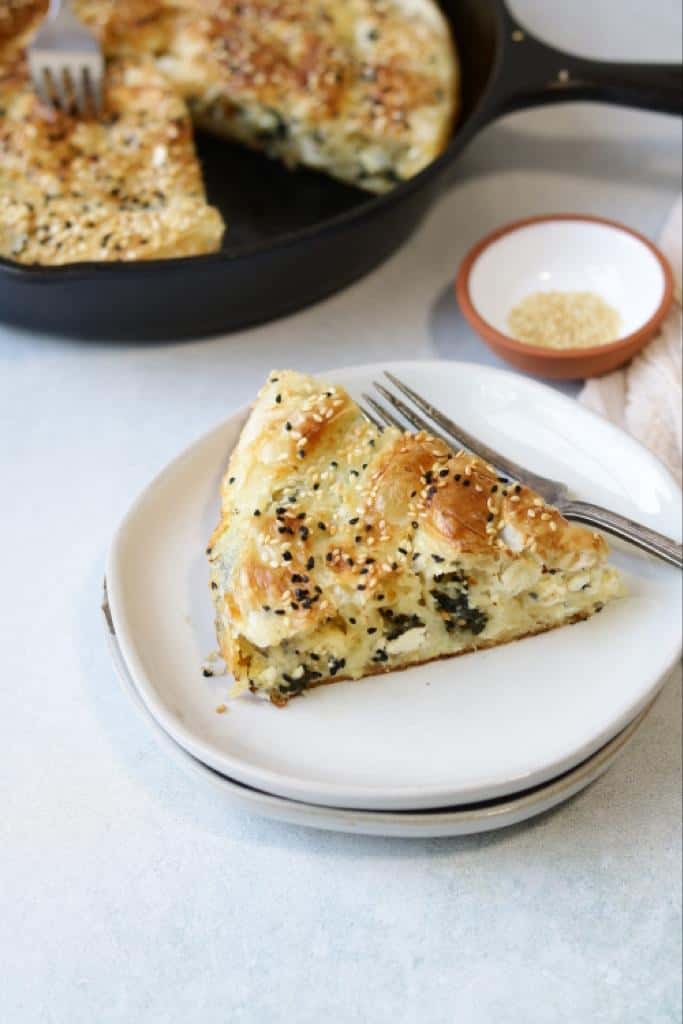 delicious savory pastries layered with buttery phyllo, salty feta and fresh spinach that no one can resist