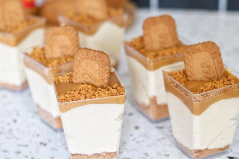 No Bake Lotus Biscoff Cheesecake Cups