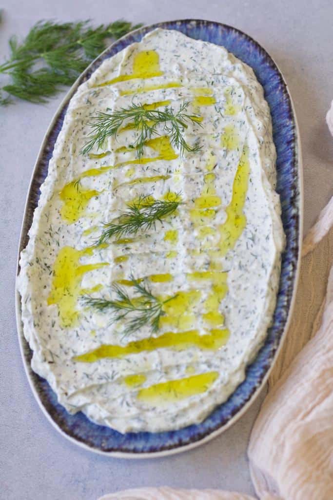 This Turkish yogurt dip is easy to make and needs only simple ingredients.