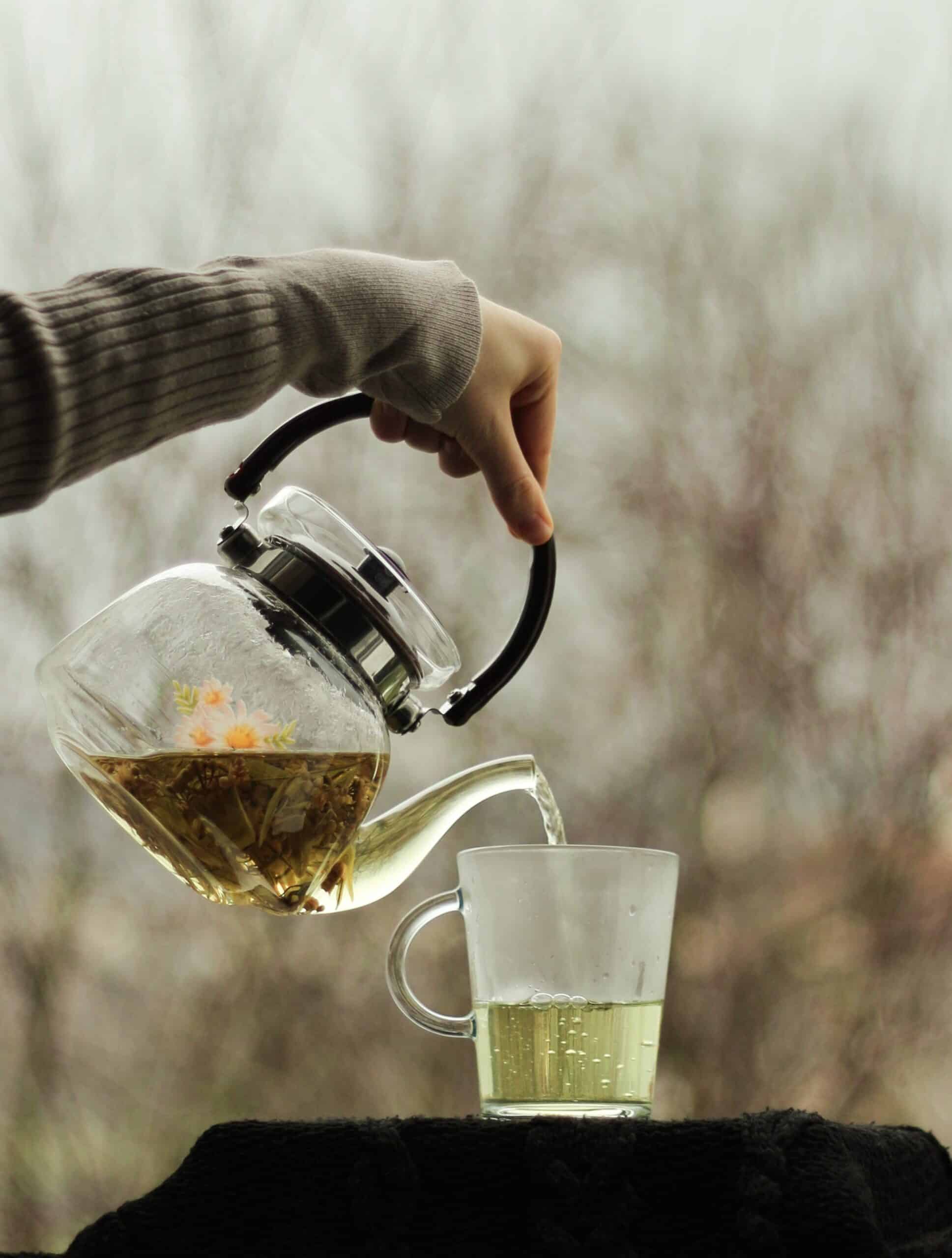 pour keto tea in your cup and enjoy the moment