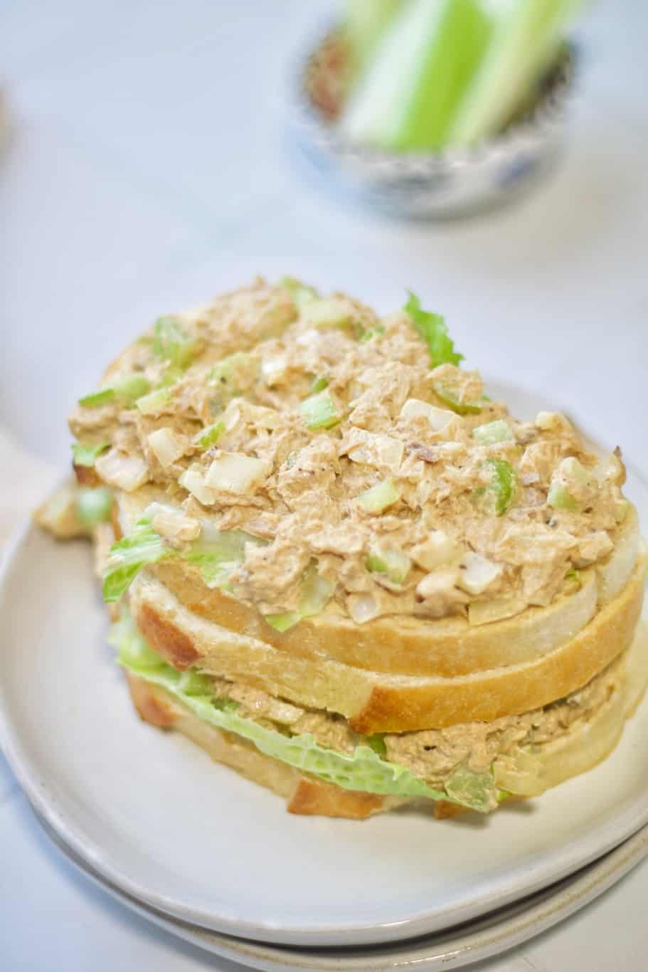 copycat Jimmy Johns Tuna salad with amazing crunchiness in every bite.
