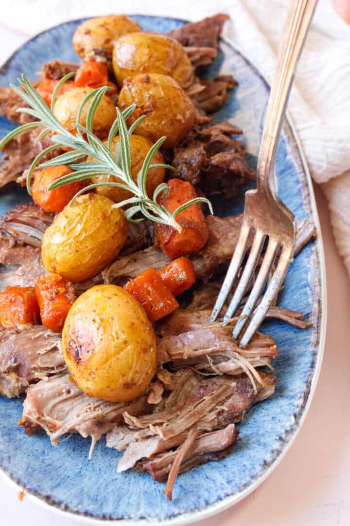 Slow Roasted Boneless Leg of Lamb