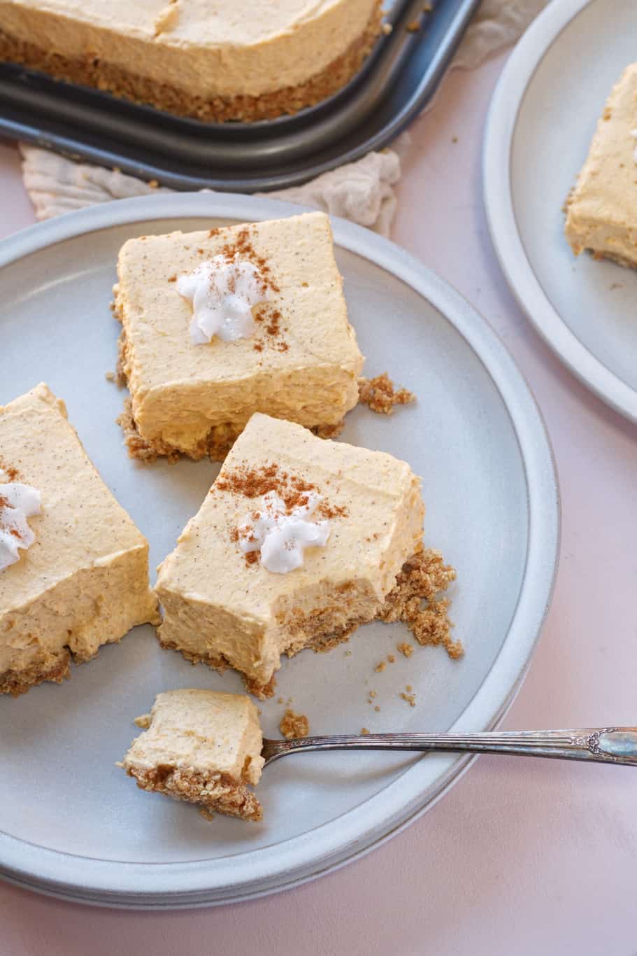 A bite of pumpkin cheesecake bars will take you to heaven with the incredible taste of cheesecake filling.