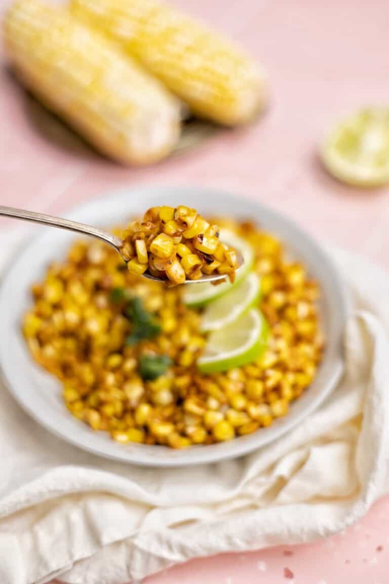 Skillet Charred Corn Blackened Corn